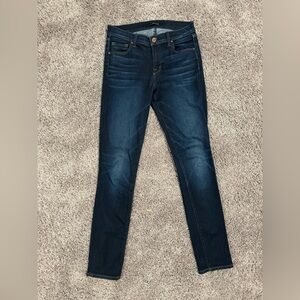 J BRAND Womens Skinny Leg Covert Blue Jeans, 26